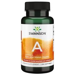 Swanson Vitamin A 10000 IU, 250 капсул