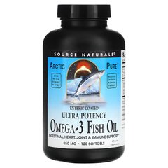 Source Naturals Arctic Pure Ultra Potency Omega-3 Fish Oil 850 mg, 120 капсул