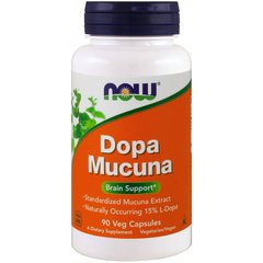 NOW Dopa Mucuna, 90 вегакапсул