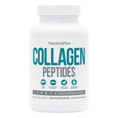 Natures Plus Collagen Peptides (Type I, II, III, IV, V, X), 120 капсул