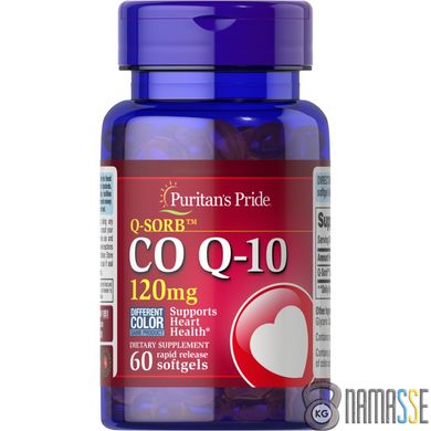 Puritan's Pride CO Q10 120 mg, 60 капсул