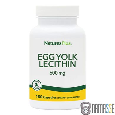 Natures Plus Egg Yolk Lecithin 600 mg, 180 вегакапсул
