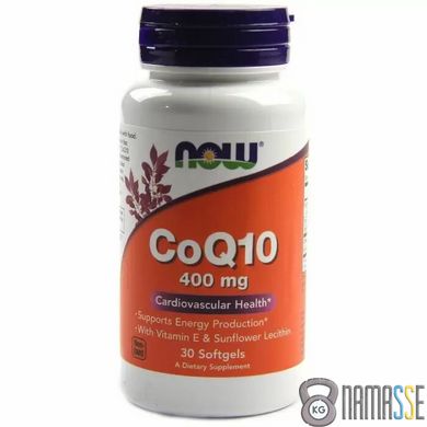 NOW CoQ-10 400 mg, 30 капсул