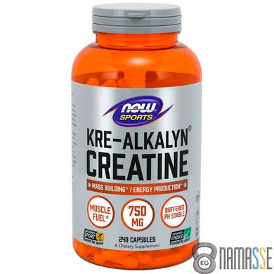 NOW Kre-Alkalyn Creatine, 240 капсул