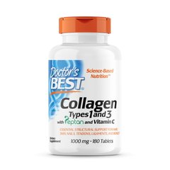 Doctor's Best Collagen Types 1&3 1000 mg, 180 таблеток