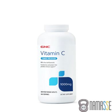 GNC Vitamin C 1000 mg Timed-Release, 360 вегакапсул