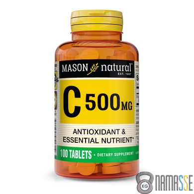 Mason Natural Vitamin C 500 mg, 100 таблеток
