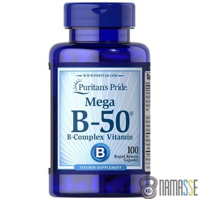 Puritan's Pride Vitamin B-50 Complex, 100 капсул