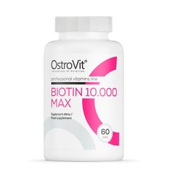 OstroVit Biotin 10000 Max, 60 таблеток