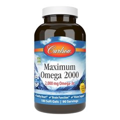 Carlson Labs Maximum Omega 2000, 180 капсул