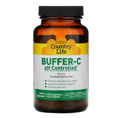 Country Life Buffer-C 500 mg, 120 вегакапсул