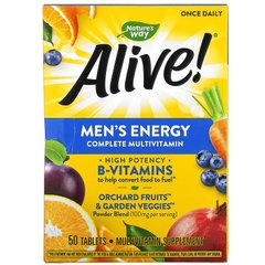 Nature's Way Alive! Men’s Energy Complete Multivitamin, 50 таблеток