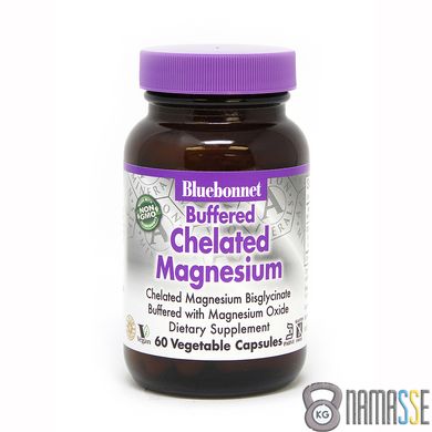Bluebonnet Nutrition Buffered Chelated Magnesium, 60 вегакапсул