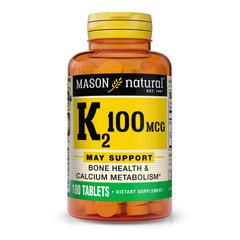 Mason Natural Vitamin K2 100 mcg, 100 таблеток