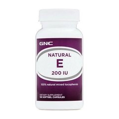 GNC Natural E 200 IU, 100 капсул