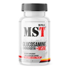 MST Glucosamine Chondroitin MSM Hyaluronic Acid L-Proline, 90 таблеток