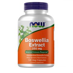 NOW Boswellia Extract 250 mg, 120 вегакапсул