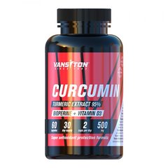Vansiton Curcumin Bioperine Vitamin D3, 60 капсул