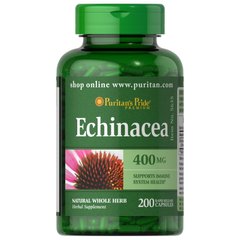 Puritan's Pride Echinacea 400 mg, 200 капсул