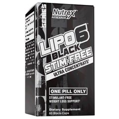 Nutrex Research Lipo-6 Black Stim Free Ultra Concentrate, 60 капсул