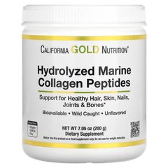 California Gold Nutrition Hydrolyzed Marine Collagen Peptides, 200 грам