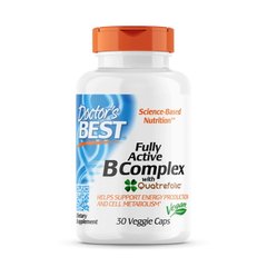 Doctor's Best Fully Active B Complex, 30 вегакапсул