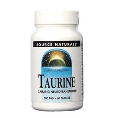 Source Naturals Taurine, 60 таблеток