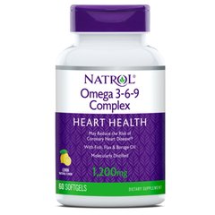 Natrol Omega 3-6-9 Complex, 60 капсул