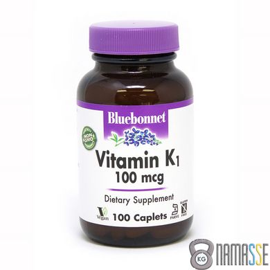 Bluebonnet Nutrition Vitamin К2 100 mcg, 100 капсул