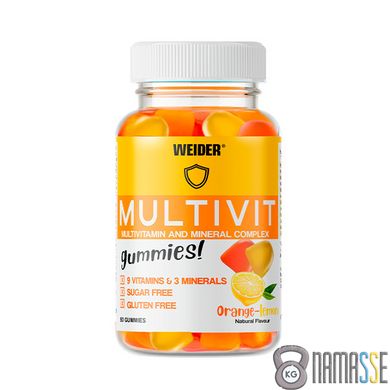 Weider Multivit, 80 желейок Апельсин-лимон