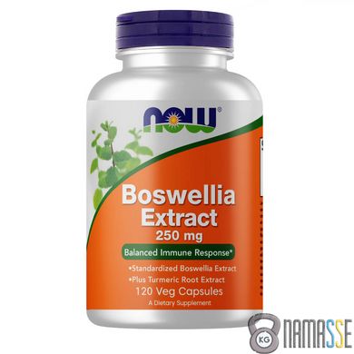 NOW Boswellia Extract 250 mg, 120 вегакапсул