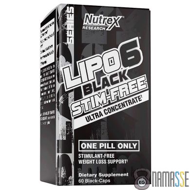 Nutrex Research Lipo-6 Black Stim Free Ultra Concentrate, 60 капсул