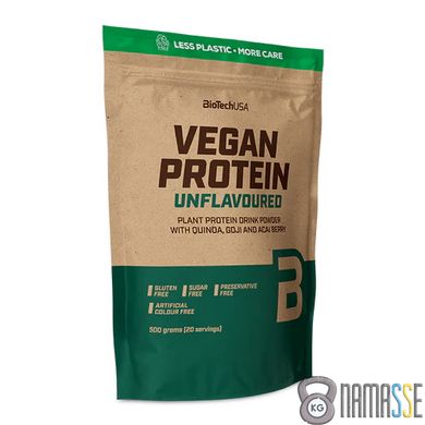 Biotech Vegan Protein Unflavored, 500 грам