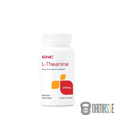 GNC L-Theanine 200 mg, 60 капсул