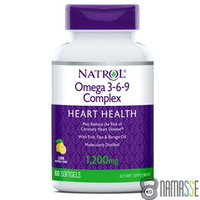 Natrol Omega 3-6-9 Complex, 60 капсул