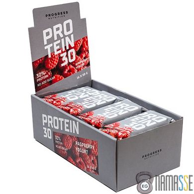 Progress Nutrition Protein Bar 30%, 16*50 грам Йогурт малина