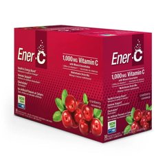 Ener-C Vitamin C, 30 пакетиків Журавлина