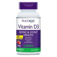 Natrol Vitamin D3 2000 IU Fast Dissolve, 90 таблеток