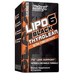 Nutrex Research Lipo-6 Black Thyrolean, 60 капсул