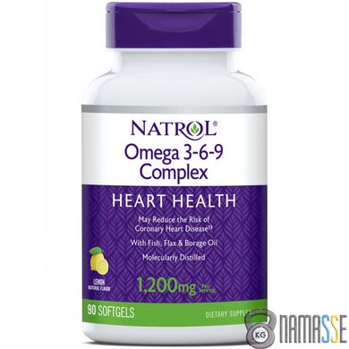 Natrol Omega 3-6-9 Complex, 90 капсул