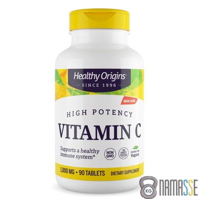 Healthy Origins Vitamin C 1000 mg, 90 таблеток