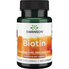 Swanson Biotin 10000 mcg High Potency, 60 капсул