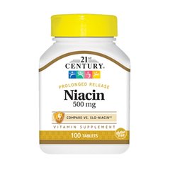 21st Century Niacin 500 mg, 100 таблеток