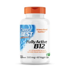 Doctor's Best Fully Active B12 1500 mcg, 60 капсул
