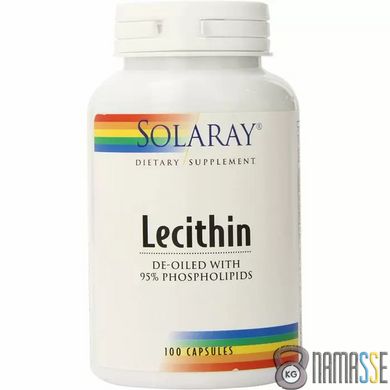 Solaray Lecithin, 100 капсул