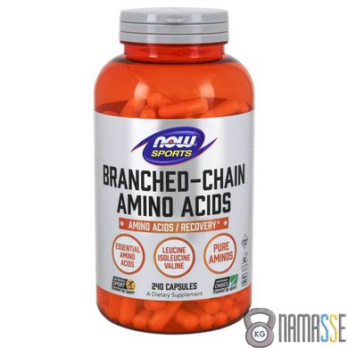 NOW Branched Chain Amino Acids, 240 капсул