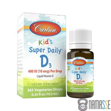 Carlson Labs Kid's Super Daily D3, 10.3 мл