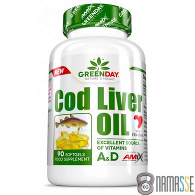 Amix Nutrition GreenDay Cod Liver Oil, 90 капсул