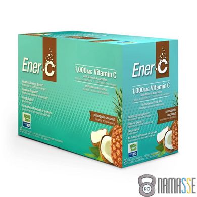 Ener-C Vitamin C, 30 пакетиків Ананас-кокос