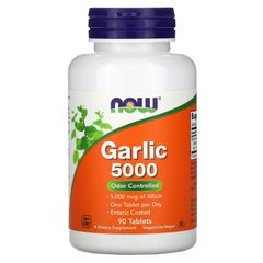 NOW Garlic 5000, 90 таблеток